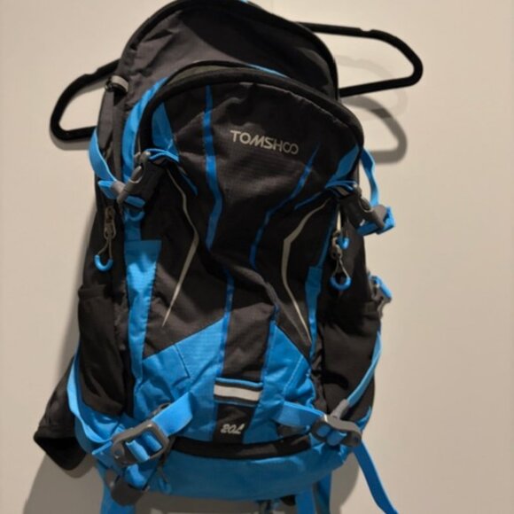 TOMSHOO 25L Hydration Backpack (Black & Blue) - Picture 1 of 3